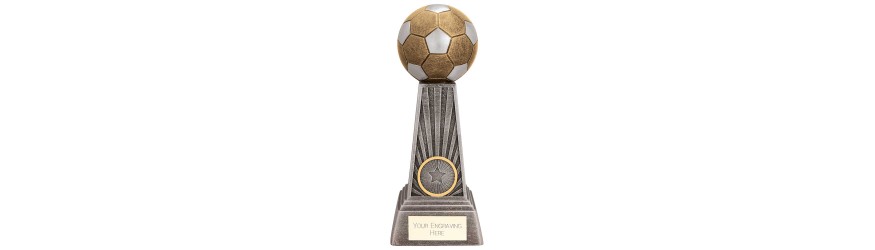 ENERGY FOOTBALL TROPHY - 4 SIZES - 13CM TO 20.5CM ENERGY FOOTBALL TROPHY - 4 SIZES - 13CM TO 20.5CM